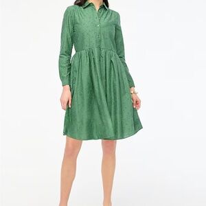 Jcrew eyelet mini shirt dress size 12